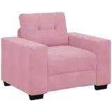 vidaXL Sessel Rosa 60 cm Samt