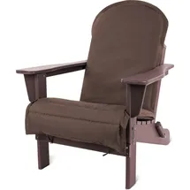 ASPERO Gartenstuhl Adirondack 75 x 75 x 83 cm grau/rot