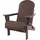 ASPERO Gartenstuhl Adirondack 75 x 75 x 83 cm grau/rot