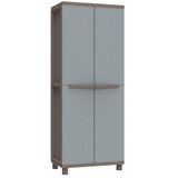 Terry Kunststoffschrank J Rattan 268  (L x B x H: 37,5 x 68 x 170 cm, Traglast Einlegeboden: 20 kg)