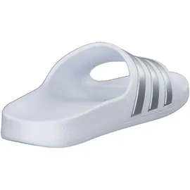 adidas Aqua Adilette Kids Cloud White / Silver Metallicallic / Cloud White 35