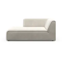 Ottomane RAUM.ID "Merid" Sofas Gr. B/H/T: 100cm x 70cm x 162cm, Cord, Ottomane links, beige (creme) als Modul oder separat verwendbar, für individuelle Zusammenstellung