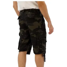 Brandit Textil Vintage Kurze Hose Dark Camo L