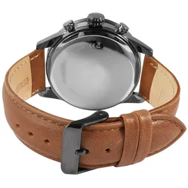 Just Watch Herrenchronograph mit Lederarmband, 5 ATM