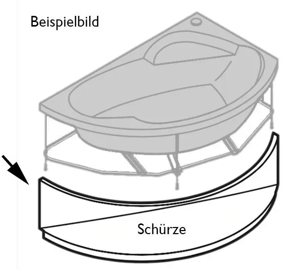 Schürze (nur in Verbindung mit Wannengestell)