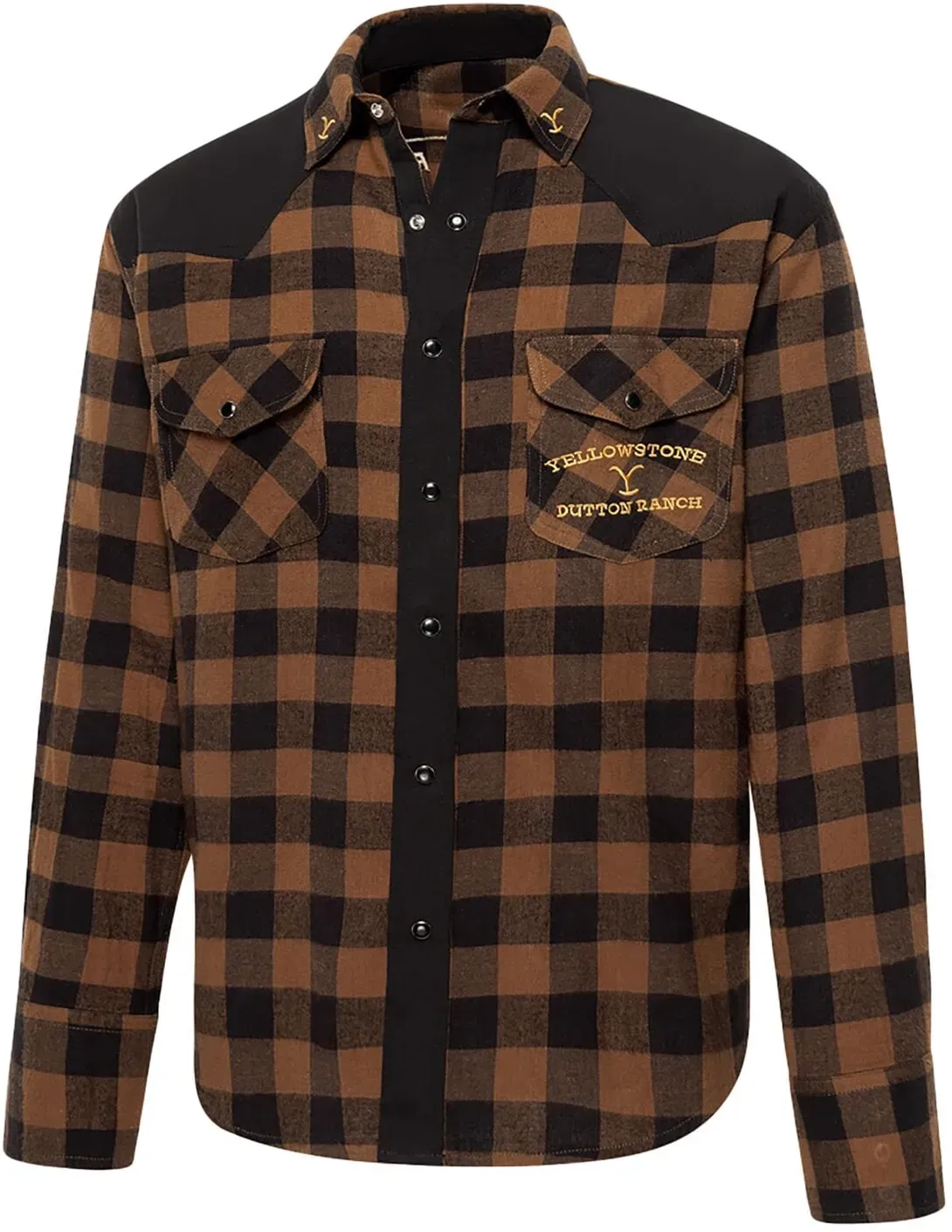 STARS & STRIPES Westernhemd Yellowstone Shirt 1886 black grey L