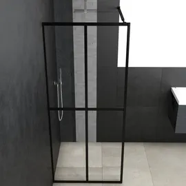 vidaXL Duschwand für Walk-in Dusche Klares Sicherheitsglas 90x195 cm