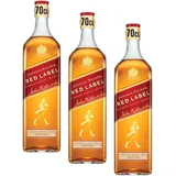 Johnnie Walker Red Label, Blended Scotch Whisky, handgefertigt in den 4 bekanntesten Regionen Schottlands, 40% vol, 700ml Einzelflasche (Packung mit 3)