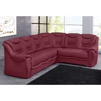 Ecksofa SIT & MORE "Bansin L-Form" Sofas Gr. B/H/T: 265cm x 94cm x 215cm, Luxus-Microfaser ALTARA NUBUCK, langer Schenkel links, ohne Bettfunktion, rot (bordeaux) wahlweise mit Bettfunktion