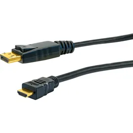 Schwaiger Anschlusskabel DisplayPort zu HDMI 2 m Schwarz