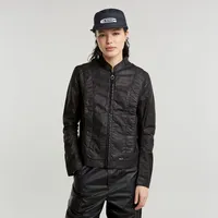 G-Star Damen Coated Overshirt, Schwarz (dk black cobler -