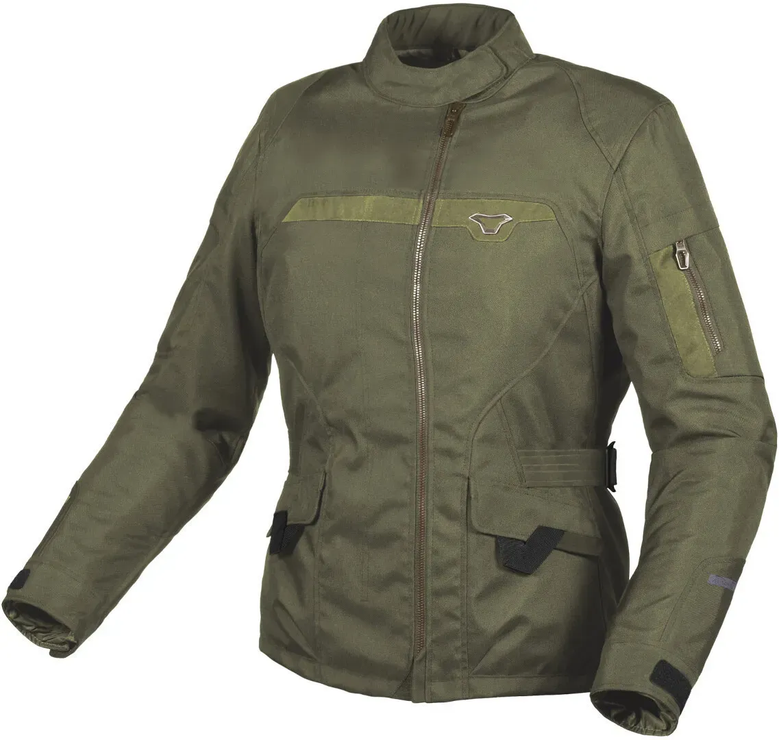 Macna Evora waterdichte dames motorfiets textiel jas, groen, XS Voorvrouw