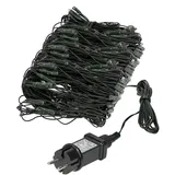 ECD Germany LED Lichternetz 320 LEDs Warmweiß IP44 Wasserdicht