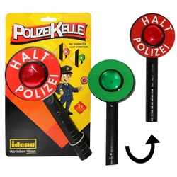 Idena Spielzeug-Polizei Einsatzset Idena 40159 - Polizeikelle mit Lichtfunktion in grün und rot, ca. 24 bunt|grün|rot