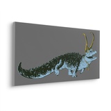 KOMAR Keilrahmenbild im Echtholzrahmen - Loki Alligator Variance - Größe 90 x 40 cm - Bild, Leinwandbild, Marvel, Kinderzimmer