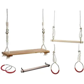 IDENA Schaukelkombination Turnschaukel Set Holz