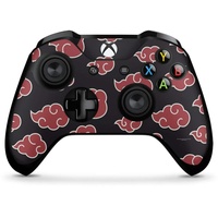 Skin kompatibel mit Microsoft Xbox One X Controller Folie Sticker Offizielles Lizenzprodukt Naruto Shippuden Akatsuki