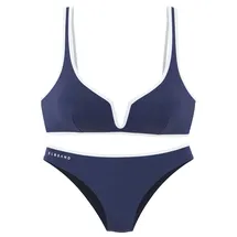 ELBSAND Triangel-Bikini Damen Blau 38 Cup C/D