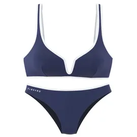 ELBSAND Triangel-Bikini Damen Blau 38 Cup C/D
