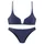 ELBSAND Triangel-Bikini Damen Blau 38 Cup C/D