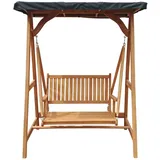 Hollywoodschaukel aus Teak Holz mit Sonnendach, AXI