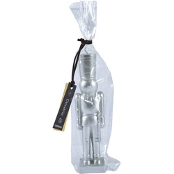 Kerze NUSSKNACKER silber