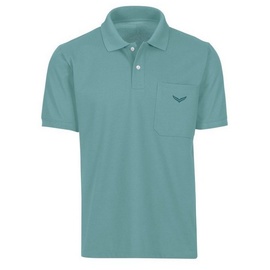 Trigema Poloshirt TRIGEMA "TRIGEMA Polohemd mit Brusttasche" Gr. XL, grün (seegras) Damen Shirts Jersey