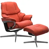 Stressless Stressless® Relaxsessel »Reno«, mit Cross Base, Größe S, M & L, Holzakzent Schwarz