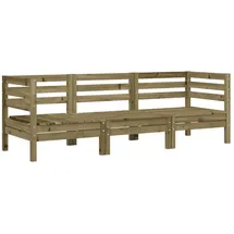 vidaXL Gartensofa 3-Sitzer 0 x 0 x 0 cm Bronze