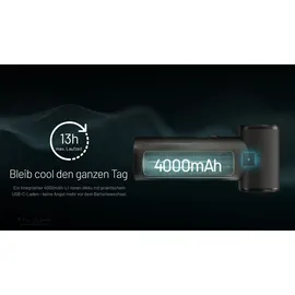 Nitecore NEF01 Handventilator, Aluminiumgehäuse, 5 Gebläsestufen, wiederaufladbar per USB-C