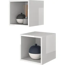 Home Affaire Wandregal Infinity 2 tlg. 28 x 30 x 29 cm Weiß