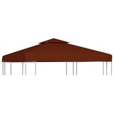 vidaXL Pavillon-Dachplane mit Kaminabzug 310 g/m2 3x3 m Terrakotta