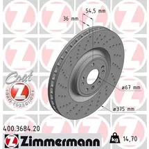 ZIMMERMANN Bremsscheibe 400.3684.20