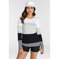 KangaROOS Longsleeve mit Langarm, figurbetonte Passform, Colourblocking-Optik, Gr. 48/50,