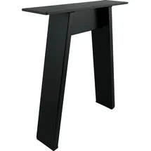 Simausrom Bankkufe A-Form Breite 380 mm Stahl schwarz lackiert