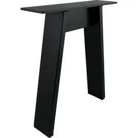 Simausrom Bankkufe A-Form Breite 380 mm Stahl schwarz lackiert