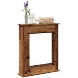 vidaXL Kaminumrandung 75 x 20 x 87,5 cm Altholz-Optik