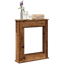 vidaXL Kaminumrandung 75 x 20 x 87,5 cm Altholz-Optik