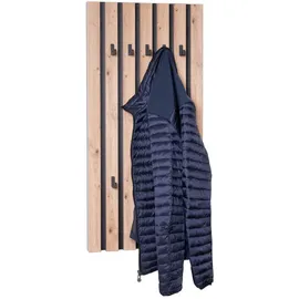 M2 Kollektion Xora Wandgarderobe Schwarz, Eiche Artisan, 45x90x4 cm, Garderobe, Garderobenleisten & Garderobenhaken
