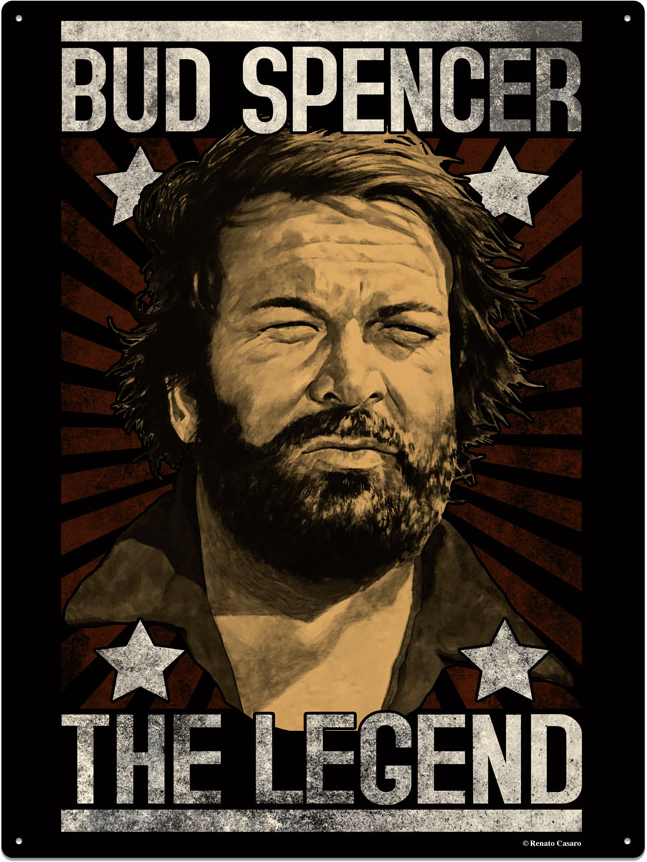 BUD SPENCER – Blechschild "The Legend"!