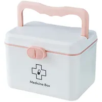 MAGICSHE Medizinschrank Erste Hilfe Aufbewahrungsbox Kleiner Verbandskasten weiß