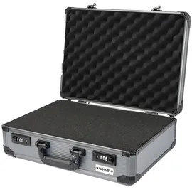 HMF 14402-02 Alu Fotokoffer mit Rasterschaumstoff 46 x 33 x 15 cm