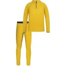 normani Thermohose Merino Oberteil „Nyapari“ und Merino Hose „Mackay“ Merino Skiunterwäsche Thermounterwäsche aus 100% Bio-Merinowolle gelb|rosa 110-116