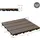ECD Germany WPC Terrassenfliesen Dunkelbraun 30 x 30 cm 22 St.