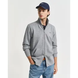 GANT Reg Shield Halbzippullover Grey Melange M