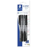 Staedtler Kugelschreiber Basic Schwarz 0,45 mm 6 St.