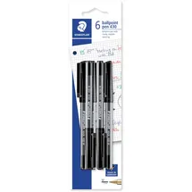 Staedtler Kugelschreiber Basic Schwarz 0,45 mm 6 St.