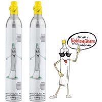 2 x Kohlesäure Zylinder 425g 60L CO2 für SodaStream* Wasserprudler