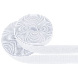 buttinette Klettverschlussband, zum Annähen, weiß, Breite: 2 cm, Inhalt: je 3 m