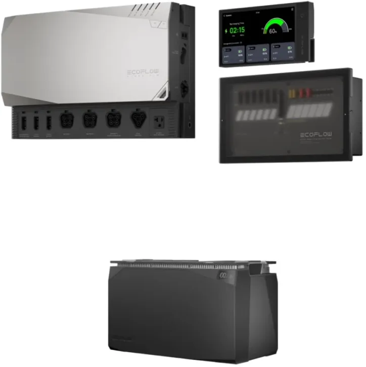 EcoFlow Independence Kit mit Power Hub, Distribution Panel, Monitor, Kabelpaket und Akku im Set 5 kWh